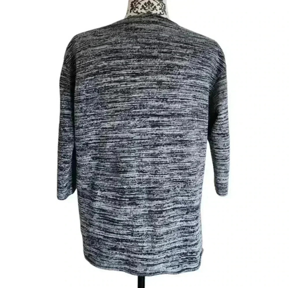 Aritzia Wilfred Blanchard Sweater Cashmere Silk Blend Black White Marl Women's S - Picture 3 of 10